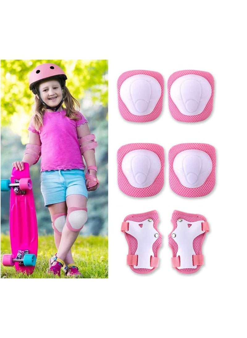 Generic Children's protective equipment sports safety equipment adjustable helmet roller skate belt protector Pink  - Image 2