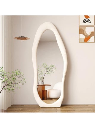 Irregular Wavy Mirror Full Length Mirror,Wave Floor Mirror, Wall Mirror Standing Hanging or Leaning Against Wall for Bedroom,Full Length Mirror (White) - pzsku/Z4901825E38FEFA026787Z/45/_/1740211708/4a73aac9-28ab-434a-9f71-687ae0f2a59b