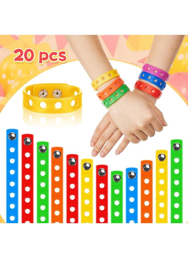 20 Pieces Silicone Charm Bracelets Kids Operation Christmas Silicone Wristband Gift Adjustable Rubber Bracelet With Holes For Shoe Charm Christmas Party Favors Stocking Stuffers(Multicolored) - pzsku/Z49019F4A7C333A9393E3Z/45/_/1734347457/407e8ac1-03a2-4b11-889f-81b946ed9b54