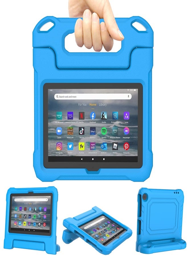 Lainergie Tablet Case for Kids - Incompatible iPad Samsung Lenove Tablets Lightweight Shockproof Kid-Proof Cover with Stand, Blue - Image 1