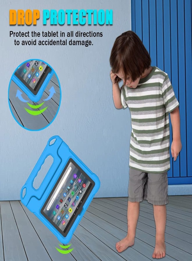 Lainergie Tablet Case for Kids - Incompatible iPad Samsung Lenove Tablets Lightweight Shockproof Kid-Proof Cover with Stand, Blue - Image 3