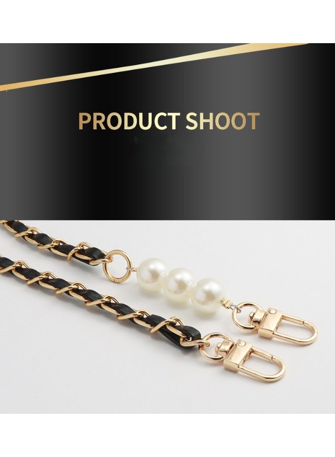 كيفية حبل للهاتف المحمول، سلسلة جلدية صغيرة الحجم من اللؤلؤ، حبل طويل للهاتف المحمول، سلسلة حقيبة معدنية من الجلد - Image 5