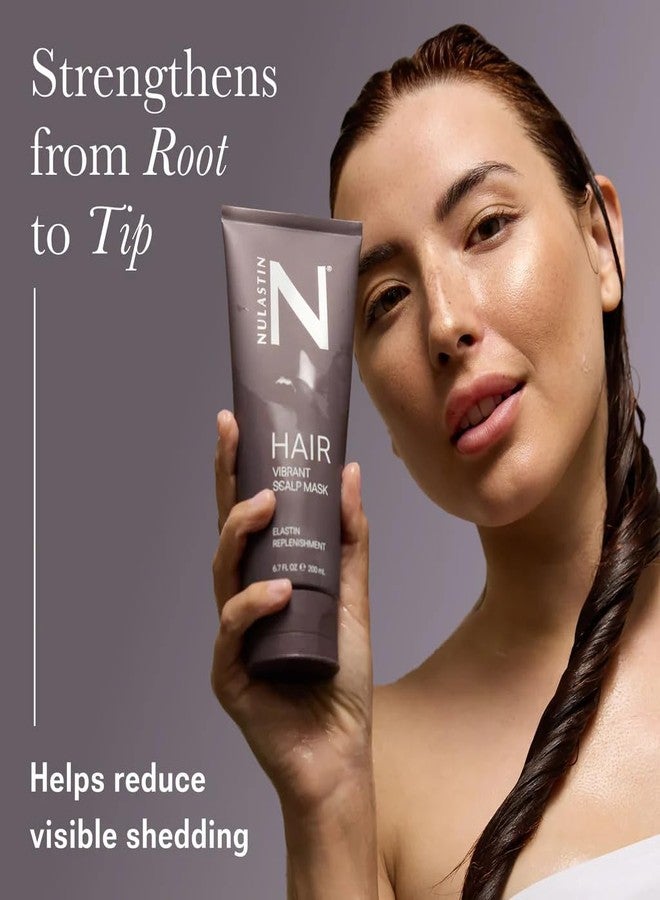 Nulastin Vibrant Scalp Mask - Deep Conditioning 3-in-1 Hair Mask and Scalp Treatment for Hydration, Smoothing and Root Support - Hair Repair with Elastin Peptides Keratin - Vegan Sulfate Free (6.7 oz) - Image 3