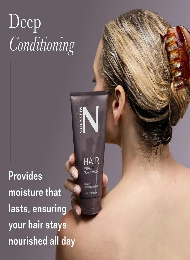 Nulastin Vibrant Scalp Mask - Deep Conditioning 3-in-1 Hair Mask and Scalp Treatment for Hydration, Smoothing and Root Support - Hair Repair with Elastin Peptides Keratin - Vegan Sulfate Free (6.7 oz) - Image 5