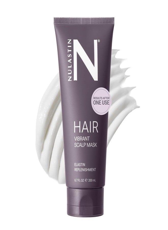 Nulastin Vibrant Scalp Mask - Deep Conditioning 3-in-1 Hair Mask and Scalp Treatment for Hydration, Smoothing and Root Support - Hair Repair with Elastin Peptides Keratin - Vegan Sulfate Free (6.7 oz) - Image 1