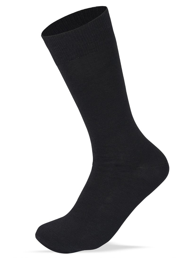 SAM SOCKS Men Set of 3 Classic Socks Plain Black-D.Grey-L.Grey - Image 4