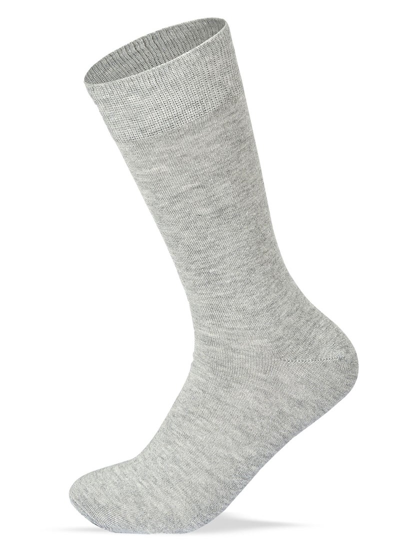 SAM SOCKS Men Set of 3 Classic Socks Plain Black-D.Grey-L.Grey - Image 2