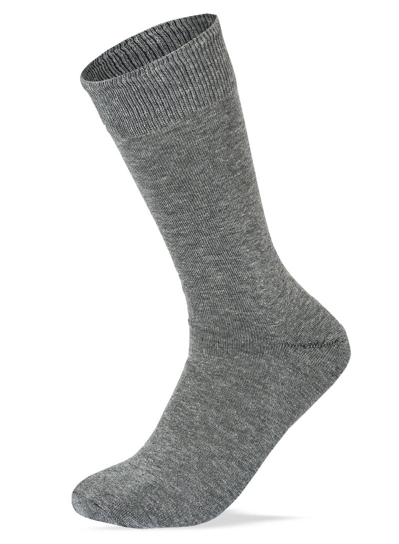 SAM SOCKS Men Set of 3 Classic Socks Plain Black-D.Grey-L.Grey - Image 3