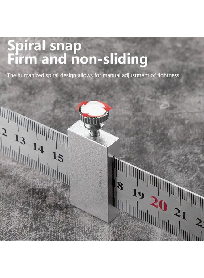 Aluminum Alloy Precision Positioning Ruler 11 8 Inch Stainless Steel Multifunctional Measuring Tool - Image 4