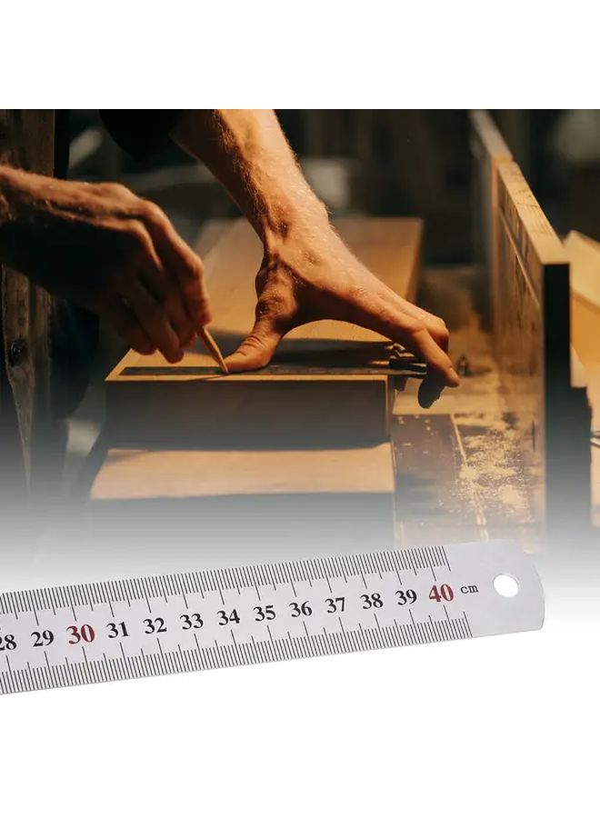 Aluminum Alloy Precision Positioning Ruler 11 8 Inch Stainless Steel Multifunctional Measuring Tool - Image 2