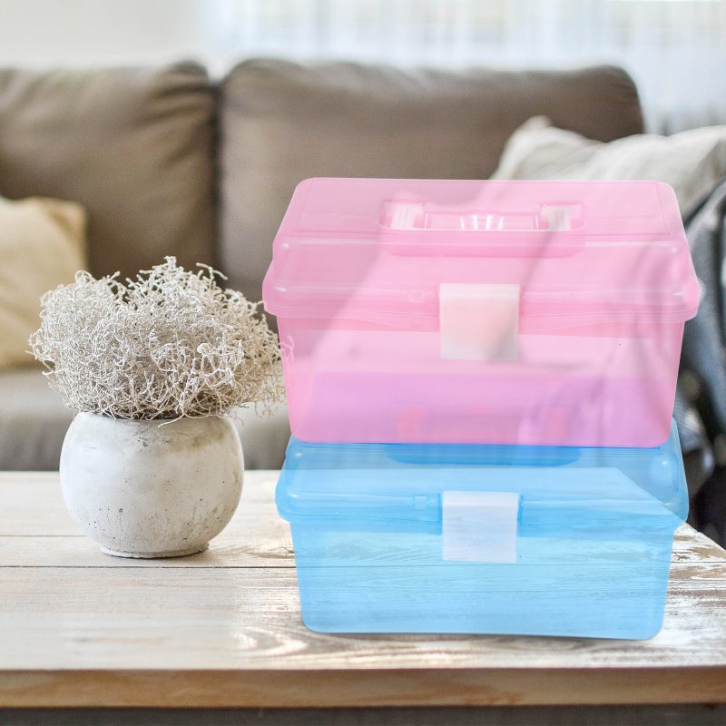 2Pcs Large Capacity Storage Case Compartment Box Dormitory Box - Image 4