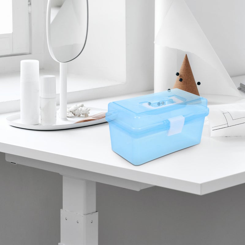 2Pcs Large Capacity Storage Case Compartment Box Dormitory Box - Image 2