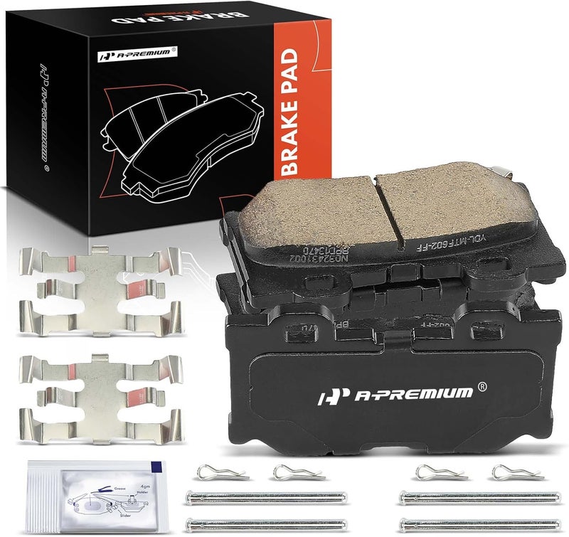 A-Premium Rear Ceramic Disc Brake Pads Set for Infiniti and Nissan Models - Image 1