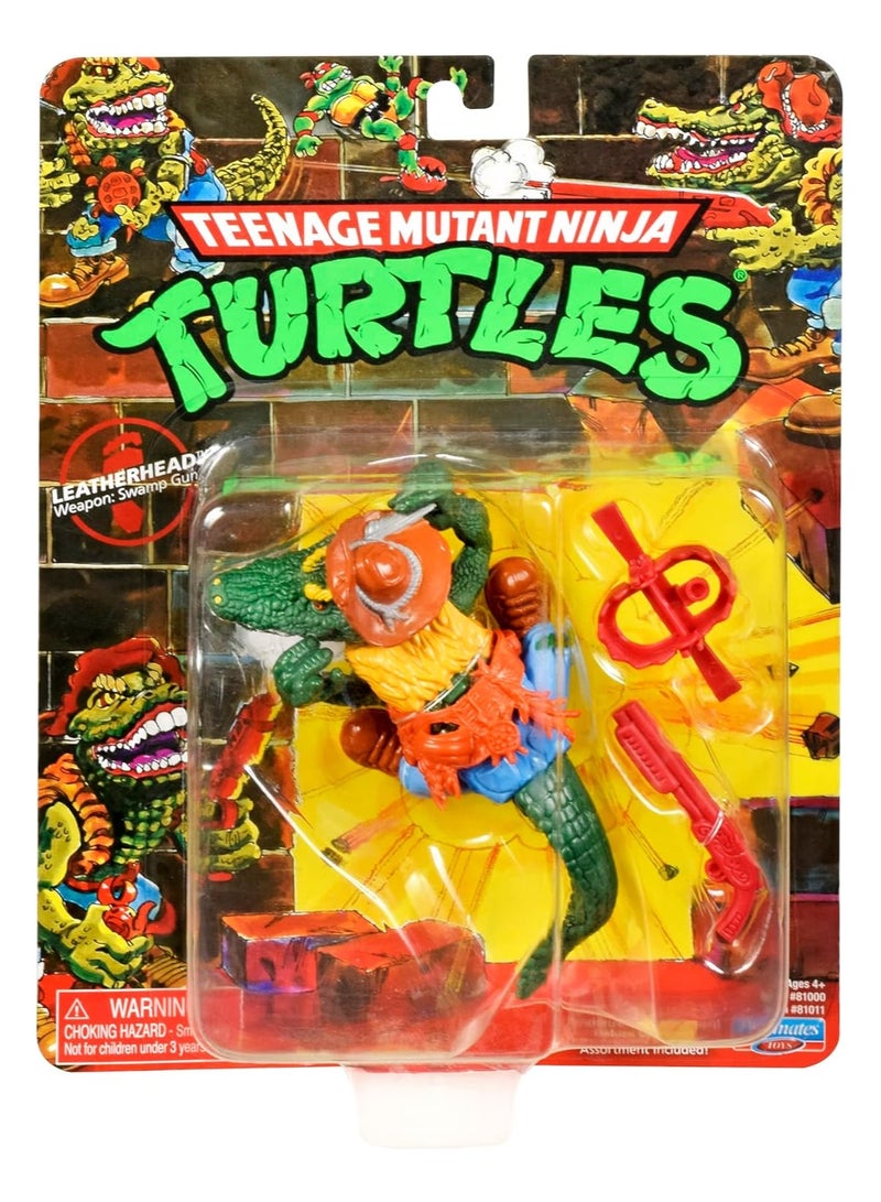 TMNT Teenage Mutant Ninja Turtles 4” Original Classic Basic Figure Leatherhead - Image 1