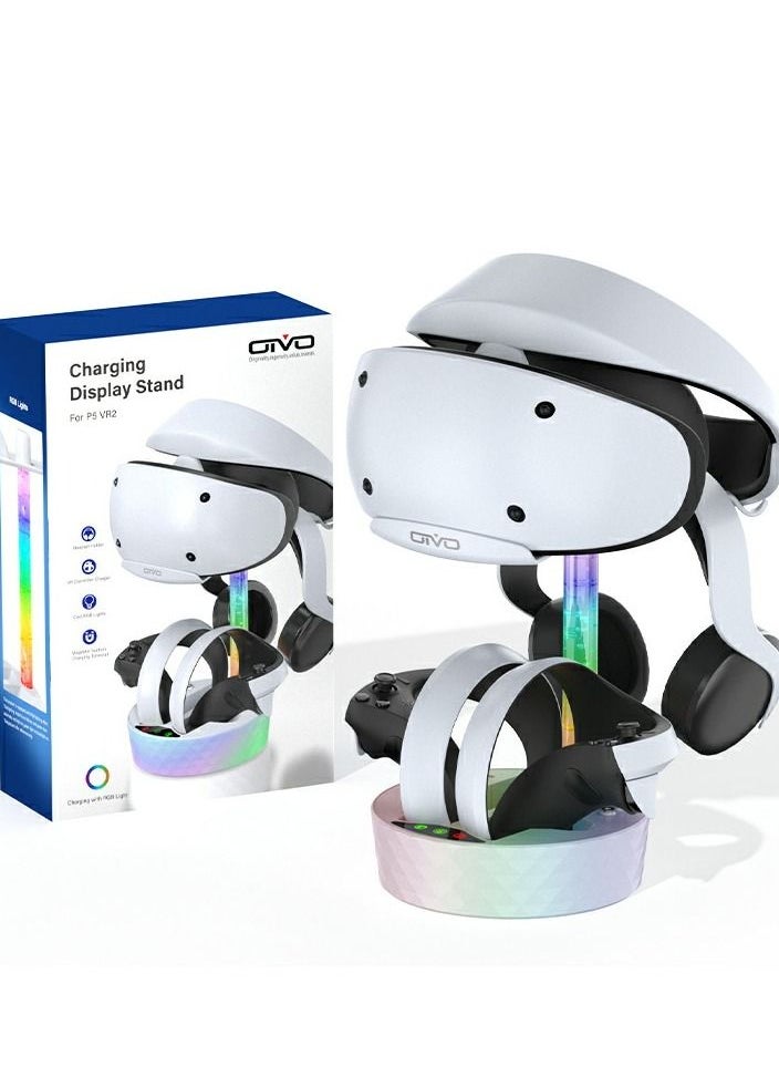 Intag - Compatible with PS5 VR2 Controller Charging Display Stand Light for PSVR2 Handle Charging Base - Image 1