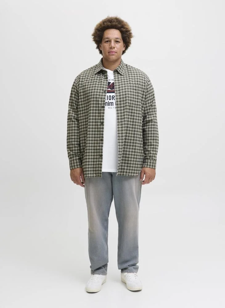 JACK & JONES  Plus Size Graphic Crew Neck Regular Fit T-Shirt for Men | Best Price UAE