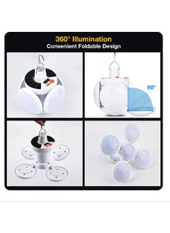 Qasul Solar Solar Energy and USB Charging 5 Wing Garden Lighting LED Hanging Practical Lamp  - Image 2