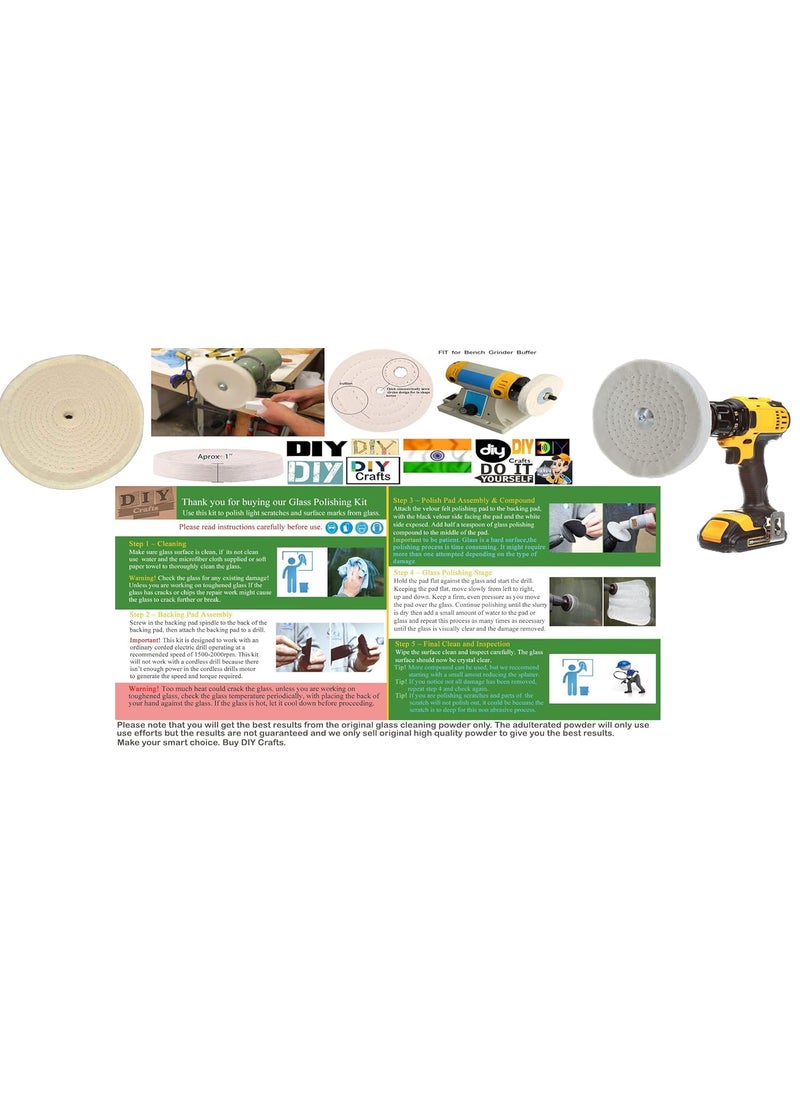 DIY Crafts DIY Crafts 3 Pcs 5 Buffing Polish Wheel Spiral Stitched Buffing Polish Wheel Bench Grinder Polishing Wheel Layers Spiral Stitched Buff Pack of 3 Pcs 5 Buffing Polish Wheel  - Image 4