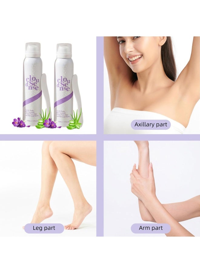 ATRJSZ Cloud Sense Pain-Free Hair Removal Spray for Sensitive Skin, Cloud Sense Smooth Hair Removal Spray,Suitable for Every Skin Type and Corner Women and Men - Image 3