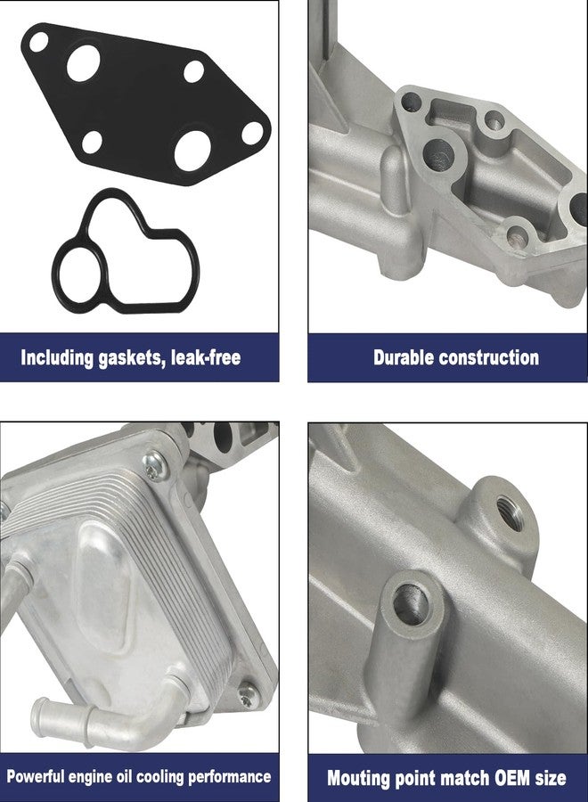 CYTROBE Engine Oil Cooler Kit With Gasket Compatible with 2007-2013 Nissan Altima Sentra Rogue 21300-JA06A - Image 5