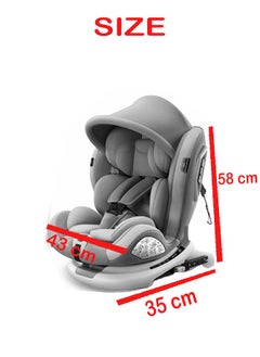 ZCM-HAPPY Car Child Safety Seat with 360° Rotating Feature With Universal Compatibility and Premium Accessories  - Image 5