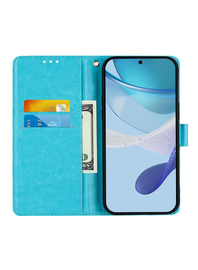 erorex Case For TCL 50 LE 5G Colored Drawing Pattern Plain Weave Leather Phone Case  - Image 3