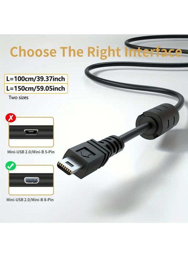 كابل شحن سريع من USB A إلى Mini 8 Pin USB 2.0 بطول 1 متر (3.3 قدم) - Image 2