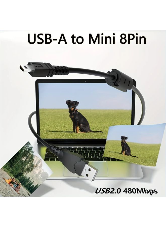 كابل شحن سريع من USB A إلى Mini 8 Pin USB 2.0 بطول 1 متر (3.3 قدم) - Image 4