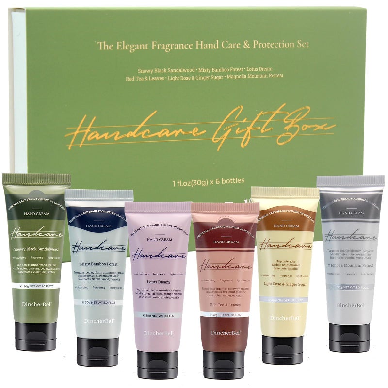 Hand Cream Gift Set Travel Size Scented Hand Lotion Set for Dry Skin Ideal Holiday Gift for WomenMenBirthday 6 x 10 oz30 ml