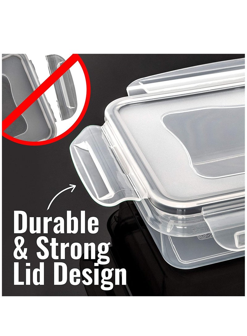 Arabest حاويات تخزين الطعام محكمة الإغلاق مع أغطية 34 قطعة لتنظيم المطبخ - حاويات مطبخ خالية من BPA للحبوب، الأرز، الدقيق والشوفان - Image 2