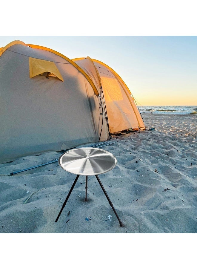توبيز طاولة تخييم قابلة للطي من الألومنيوم خفيفة الوزن + كرسي خارجي محمول قابل للطي مع ظهر مرتفع – للتخييم، النزهات، الشواء، الصيد والسفر - Image 2