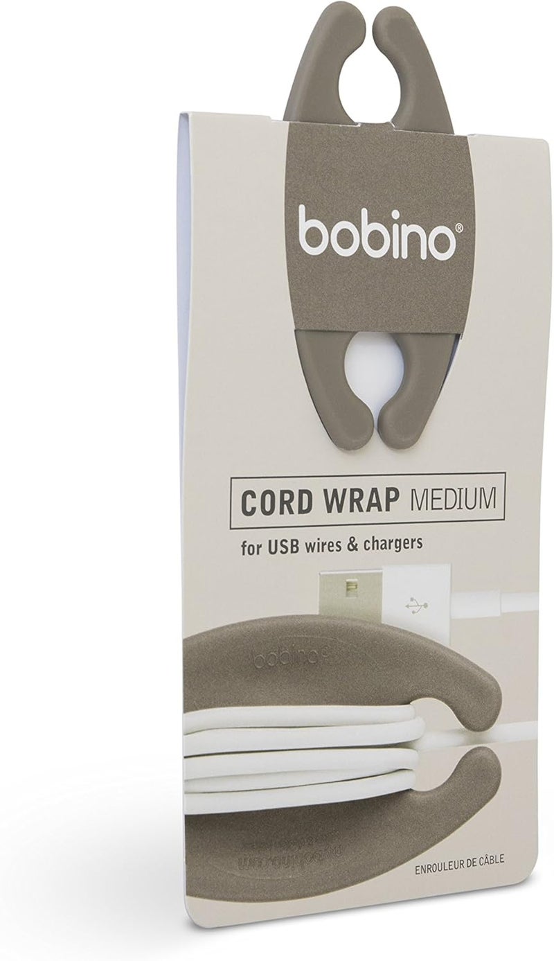 bobino Cord Wrap - Medium - Slate - Stylish Cable and Wire Management/Organizer - Image 2