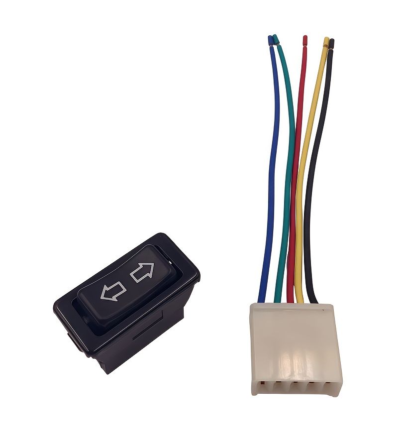Electric Window Regulator 5 Pin Motor Connector Up Arrow White With Line 5 Needles - Image 4