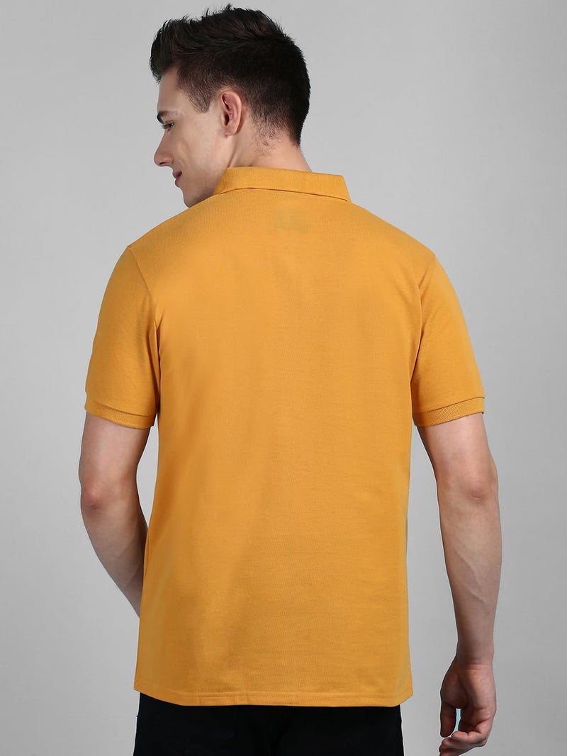 Lux Cozi Men's Regular Fit Polo Neck Half Sleeve Solid Casual T-Shirt with Chest Pocket_COZI_2122_BLK_MST_3XL_2PC - Image 3