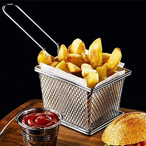 HEYOL Stainless Steel Square Basket for French Fries Frying Basket Mesh for Home Kitchen Tool - Image 5