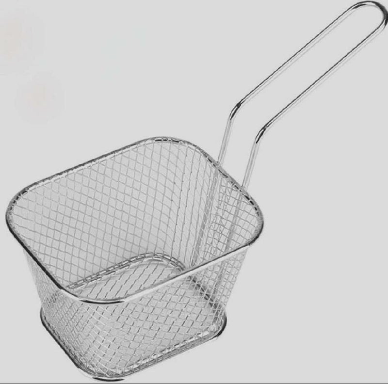 HEYOL Stainless Steel Square Basket for French Fries Frying Basket Mesh for Home Kitchen Tool - Image 1