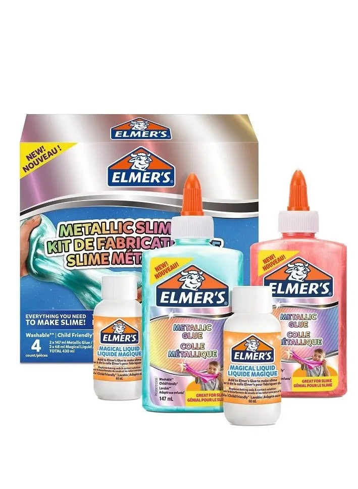 إلميرز طقم سلايم معدني مكون من 4 قطع متعدد الألوان - Image 1