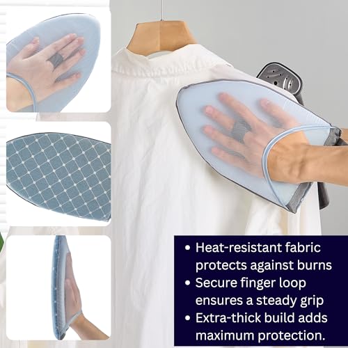 SALAV® Heavy Duty Commercial Garment Steamer Accessories Set – Includes Mini Ironing Board, Steam Mitt, 3-Piece Descaler Packets, and Storage Bag – Ideal for Professional & Home Use - Image 5