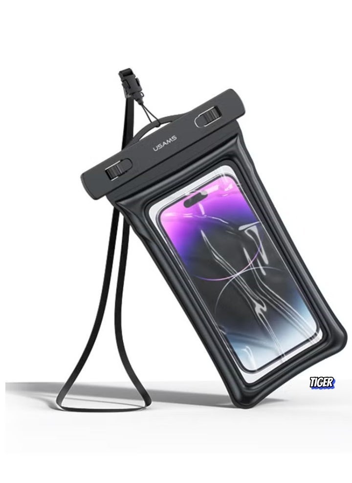 TIGER 7 Inch Mobile Phone Waterproof Bag – Floating Airbag Swimming Pouch, Phone Protective Case for Outdoor, Beach, Pool, and Water Sports - Image 2