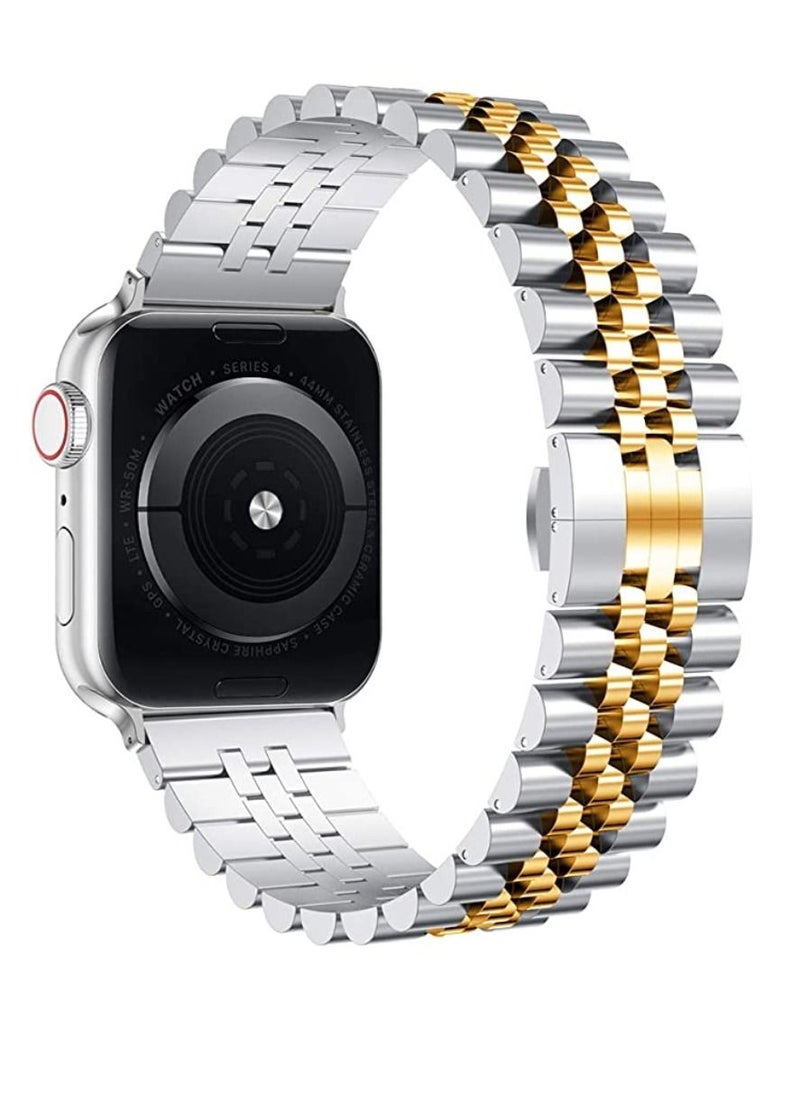 miYou Bluetooth Call Stainless Steel Men Sports Fitness Tracker IP67 Waterproof Smartwatch For IOS Android - Silver/Gold  - Image 2