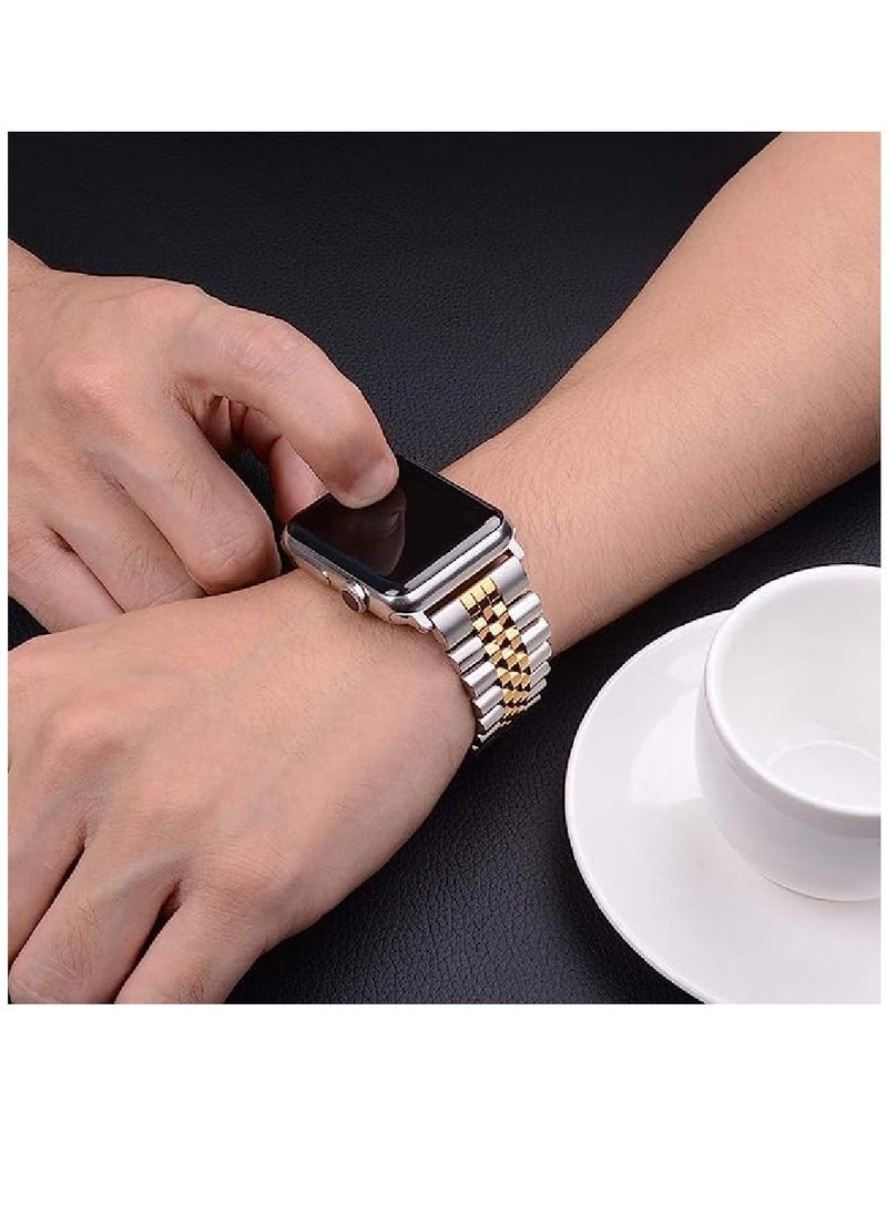 miYou Bluetooth Call Stainless Steel Men Sports Fitness Tracker IP67 Waterproof Smartwatch For IOS Android - Silver/Gold  - Image 3
