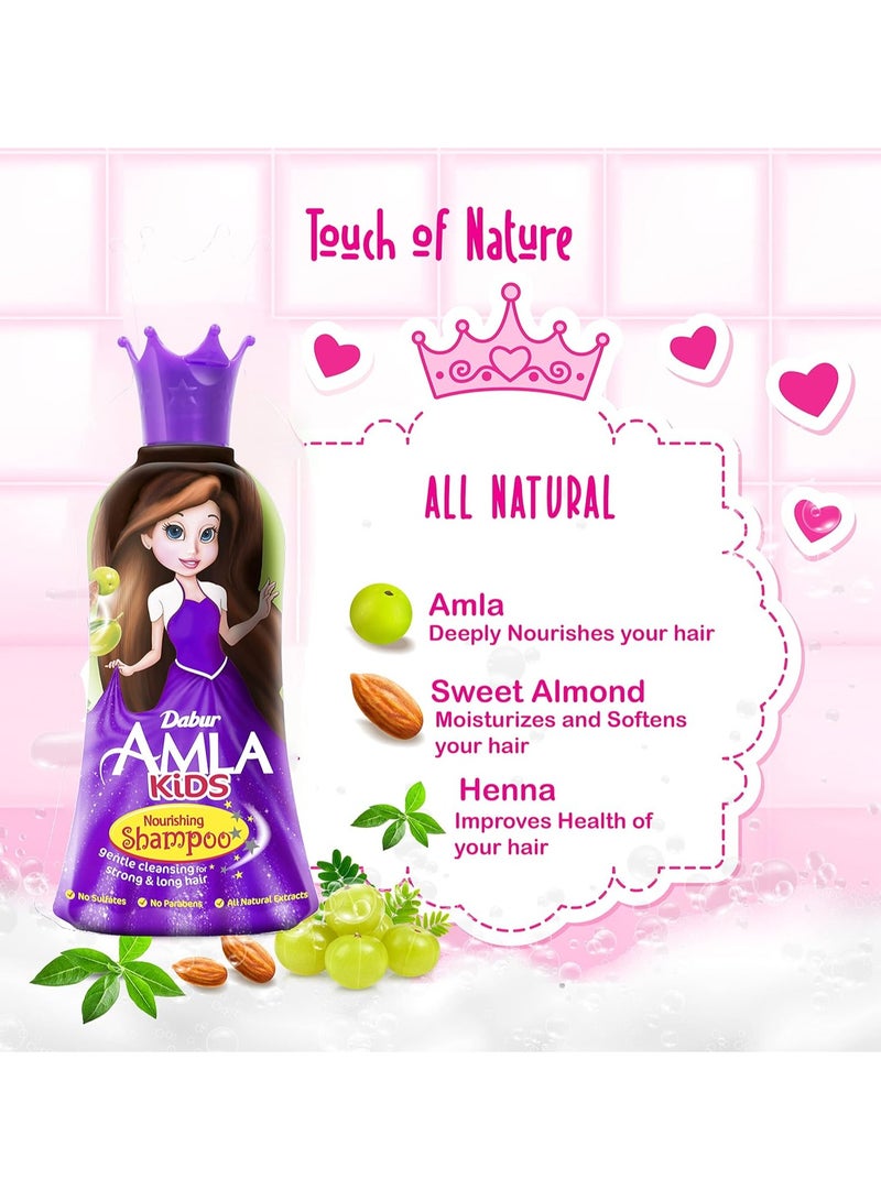 Dabur Dabur Amla Kids Detangler + Hair Oil + Shampoo (3x200ml) | Natural Extracts | Gentle Care for Strong & Long Hair | Value Pack  - Image 3