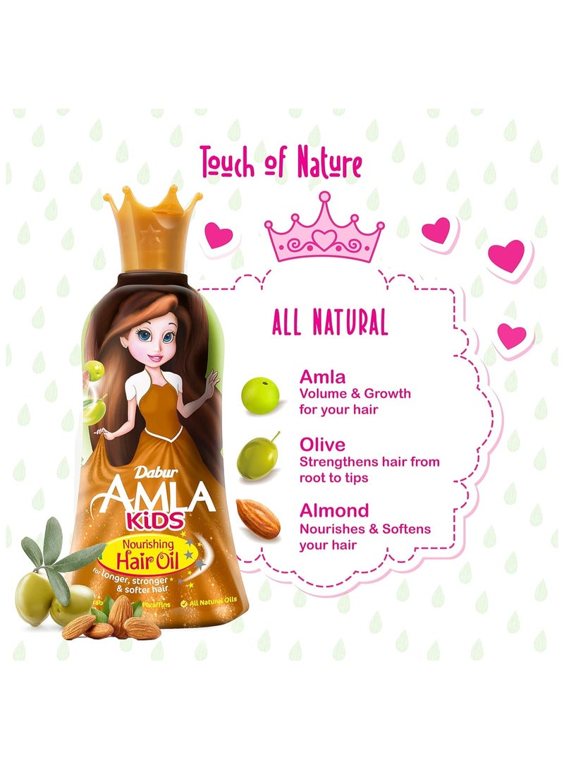 Dabur Dabur Amla Kids Detangler + Hair Oil + Shampoo (3x200ml) | Natural Extracts | Gentle Care for Strong & Long Hair | Value Pack  - Image 4