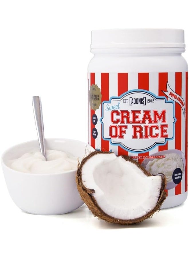 آدونیس أدونيس بروتين كريمة الأرز الحلوة (كربوهيدرات) بنكهة جوز الهند والفانيليا: طعم لا يُقاوم، جودة صحية وسهلة الهضم - 1 كجم - Image 1