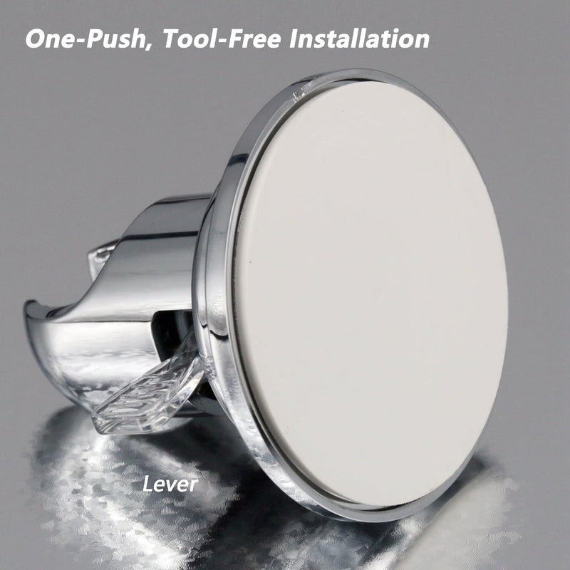 BOPai Suction Cup Shower Head Holder for Handheld Shower â€“ No Drill, For Smooth Surfaces Only, Vertical Mount Only, Chrome - Image 5