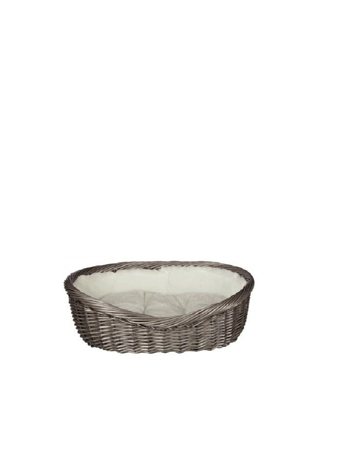 Trixie Grey Wicker Baskets For Dogs & Cats - Image 3