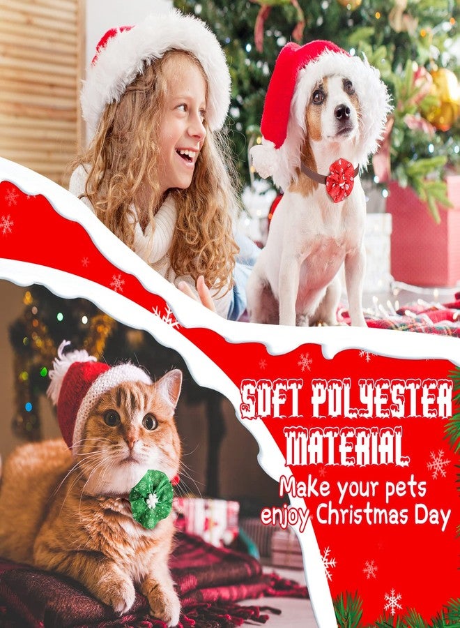 Kigeli 80 Piece Christmas Dog Collar Set - Flowers, Bows, Ties & Charms for Small, Medium & Large Dogs, Cats & Rabbits - Holiday Party Decoration & Costume Supplies - Image 2