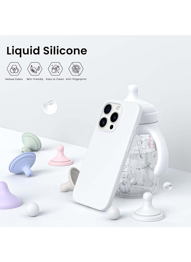 X-level iPhone 15 Pro Max Mobile Case Cover with Soft Liquid Silicone Protection Anti-Scratch Shockproof Accessories Slim Protective Back Cover with Comfortable Hold Touch Feeling and Anti-fingerprint  - Image 2