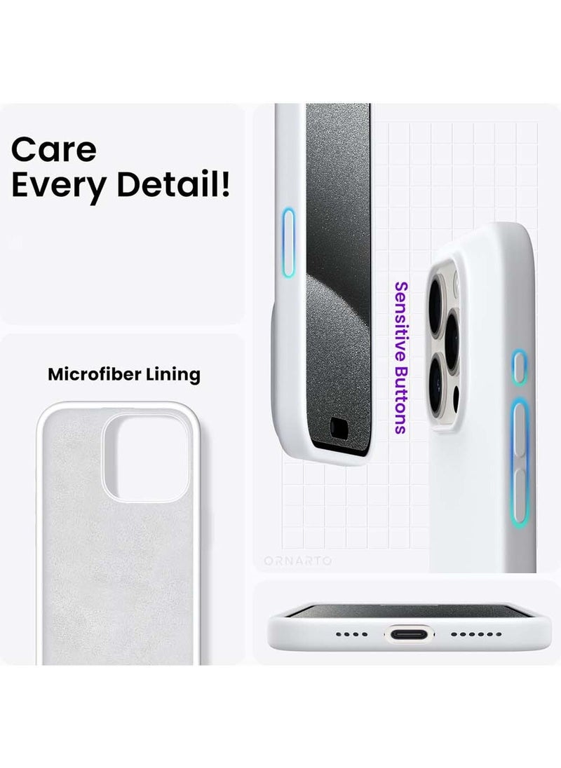 X-level iPhone 15 Pro Max Mobile Case Cover with Soft Liquid Silicone Protection Anti-Scratch Shockproof Accessories Slim Protective Back Cover with Comfortable Hold Touch Feeling and Anti-fingerprint  - Image 4