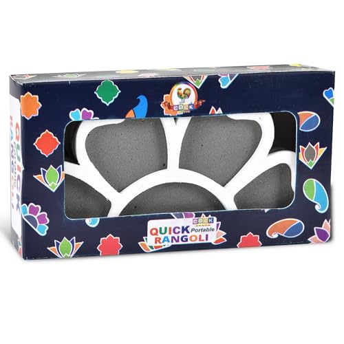 Cock Brand Cock Quick Portable Rangoli - 4 Inches X 4pcs Your On-The-Go Diwali Rangoli Solution to Elevate Your Festive Decor and Celebrations - Image 4